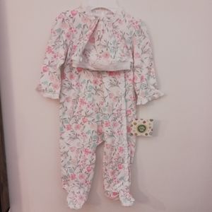 NWT Little Me Pajamas with Hat